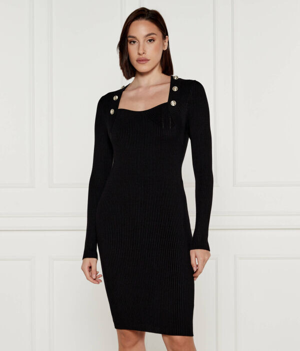 Платье Guess Marciano с квадратным вырезом и декоративными пуговицами, черный
Платье Guess Marciano с квадратным вырезом и декоративными пуговицами, черный