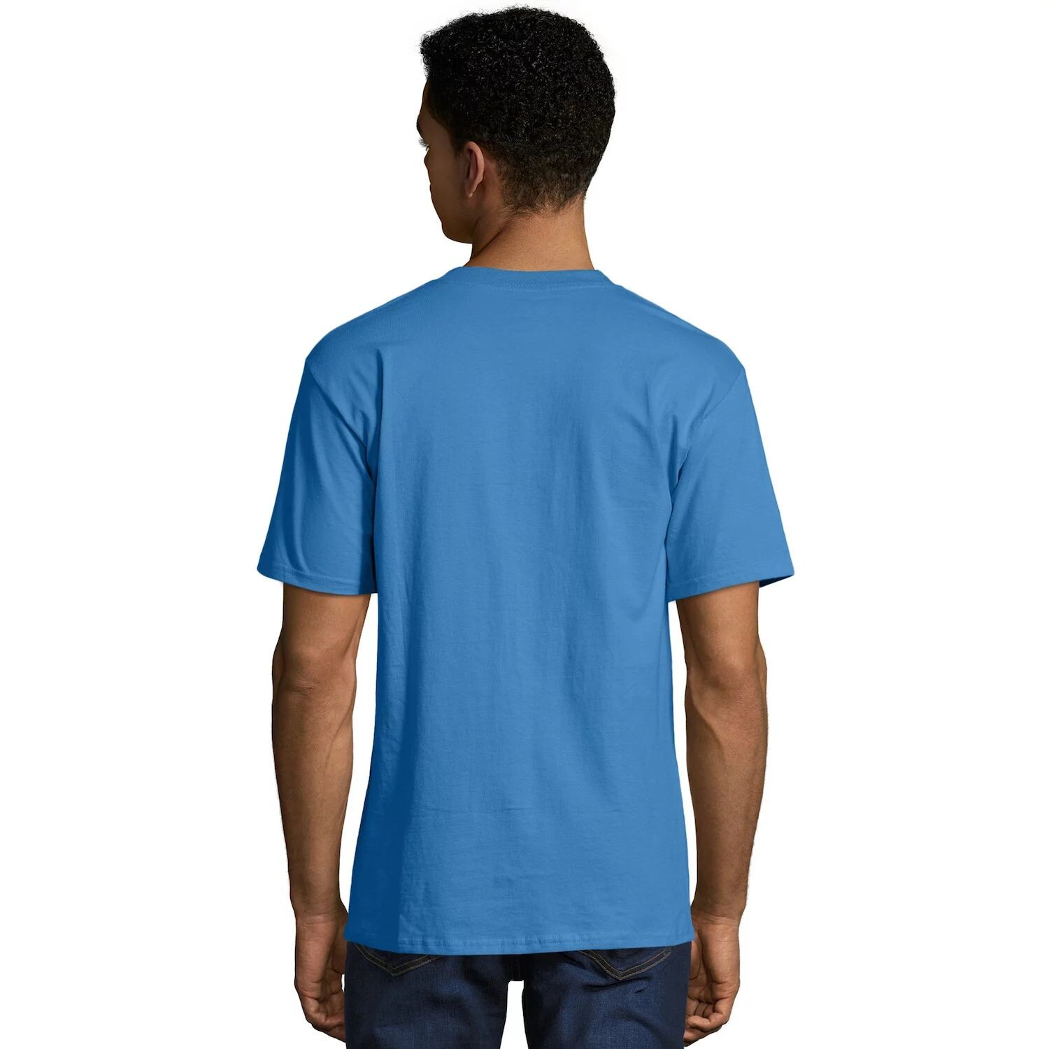 Футболка Big & Tall Beefy-T Hanes, синий 
Футболка Big & Tall Beefy-T Hanes, синий