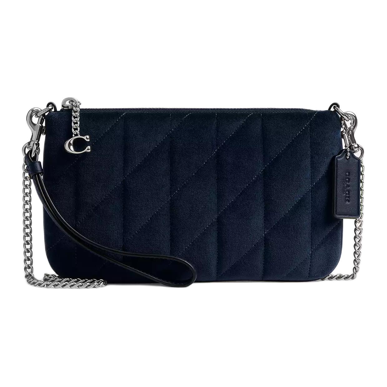 Вельюровая сумка через плечо, средняя женская черная COACH
Вельюровая сумка через плечо, средняя женская черная COACH