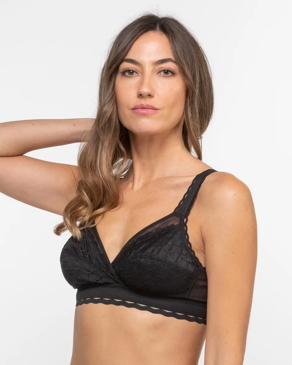 Бюстгальтер без косточек с переработанным кружевом и тюлем Playtex, черный
Бюстгальтер без косточек с переработанным кружевом и тюлем Playtex, черный