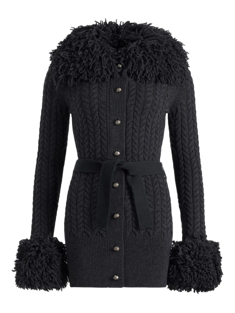 Кардиган фактурной вязки с бахромой PATOU, серый
Кардиган фактурной вязки с бахромой PATOU, серый