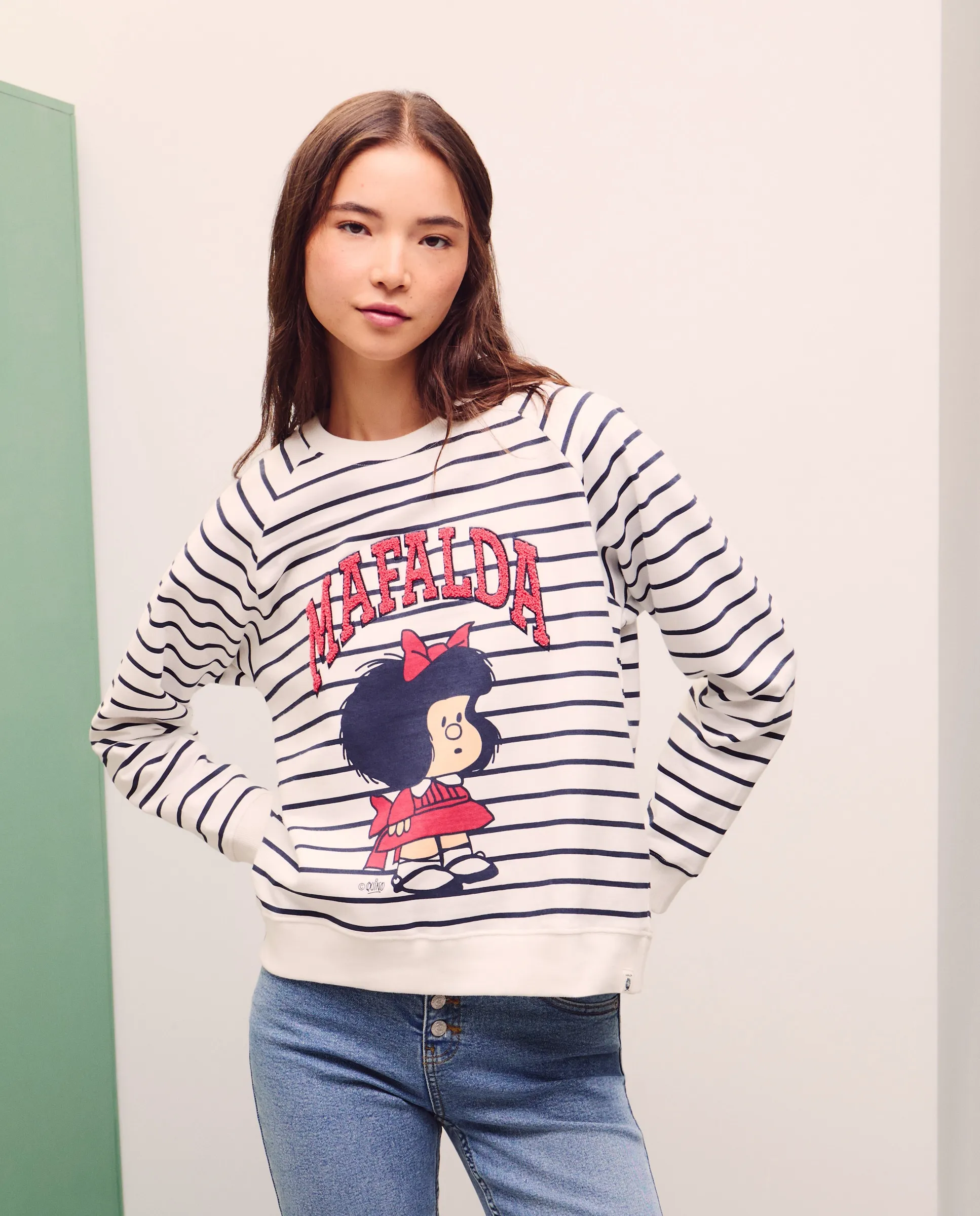 Женская толстовка с круглым вырезом лицензия Mafalda Green Coast, белый
Женская толстовка с круглым вырезом лицензия Mafalda Green Coast, белый