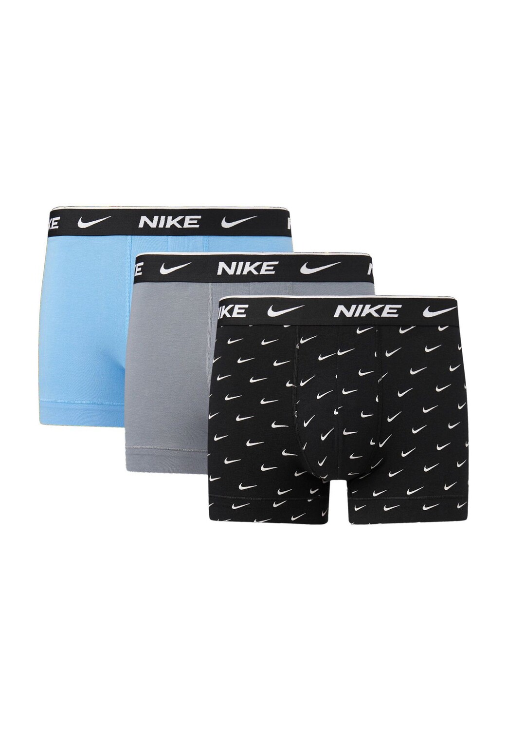 Трусы стрейч из хлопка на каждый день, 3 шт., пояс с логотипом, мужские NIKE, цвет Black
Трусы стрейч из хлопка на каждый день, 3 шт., пояс с логотипом, мужские NIKE, цвет Black