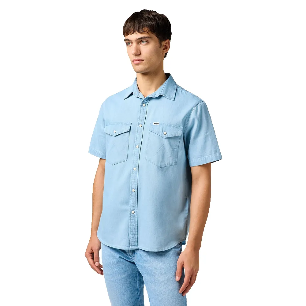 Рубашка с коротким рукавом Wrangler Western, синий
Рубашка с коротким рукавом Wrangler Western, синий