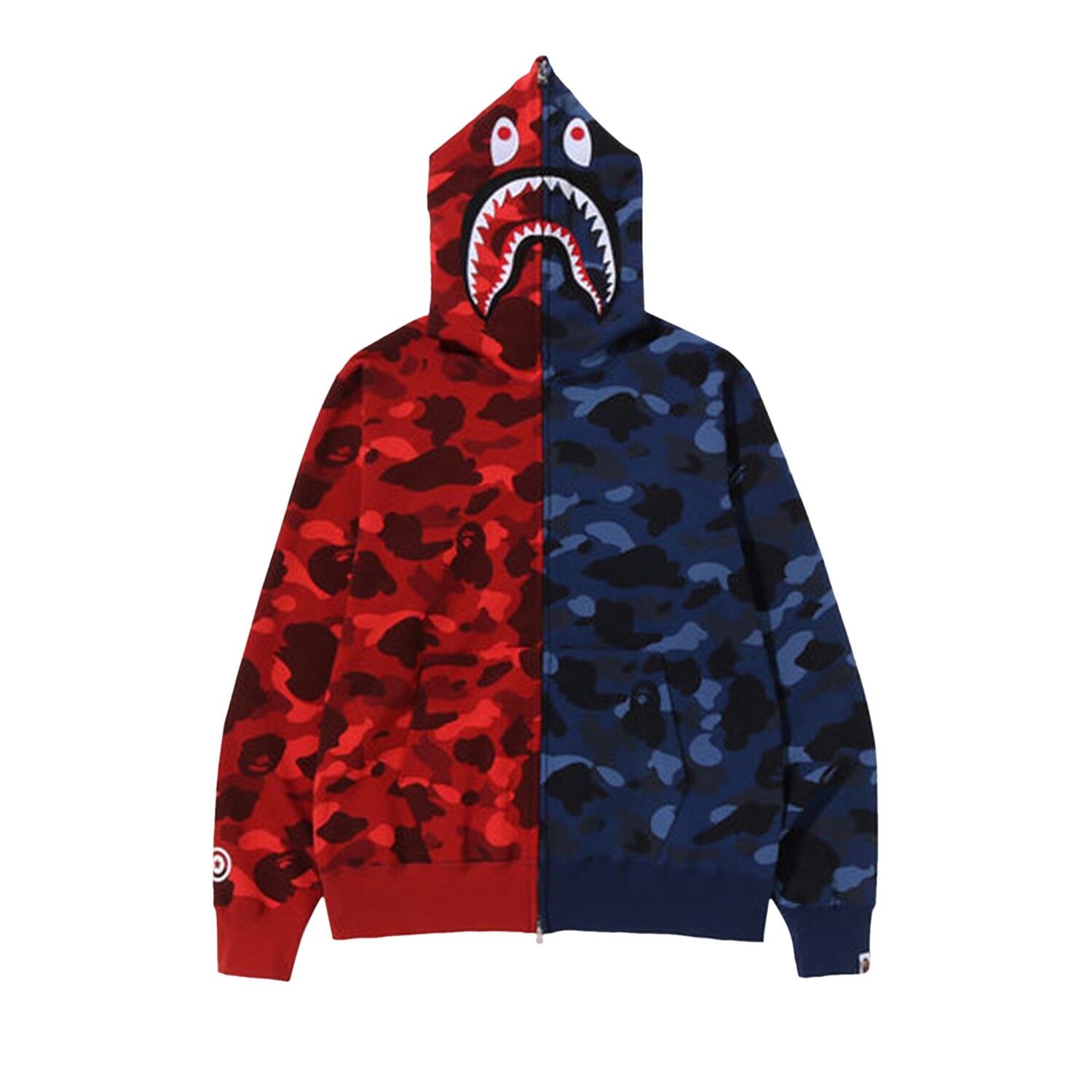 Толстовка на молнии с камуфляжным принтом BAPE Color Camo Shark, цвет Красный/Темно-синий
Толстовка на молнии с камуфляжным принтом BAPE Color Camo Shark, цвет Красный/Темно-синий