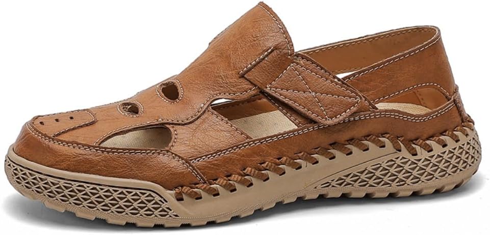 Мужские сандалии UIKGITP с закрытым носком, кожаные летние повседневные сандалии для путешествий и отдыха, коричневый
Мужские сандалии UIKGITP с закрытым носком, кожаные летние повседневные сандалии для путешествий и отдыха, коричневый