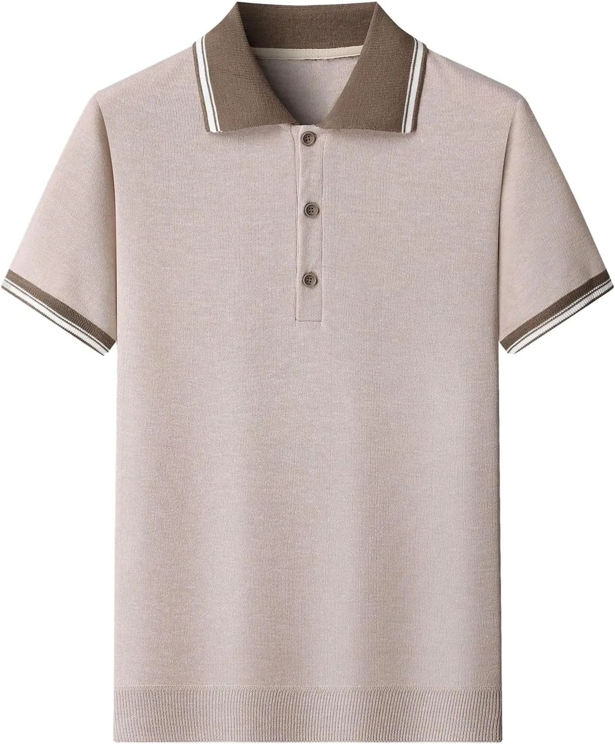 Мужской короткий рукав гольф свитер в полоску RoseSeek
Мужской короткий рукав гольф свитер в полоску RoseSeek