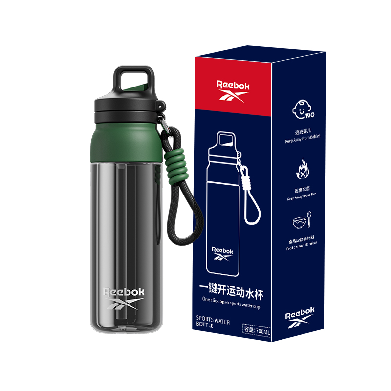 Спортивная бутылка для воды Tritan 700ML Reebok, оливковый
Спортивная бутылка для воды Tritan 700ML Reebok, оливковый