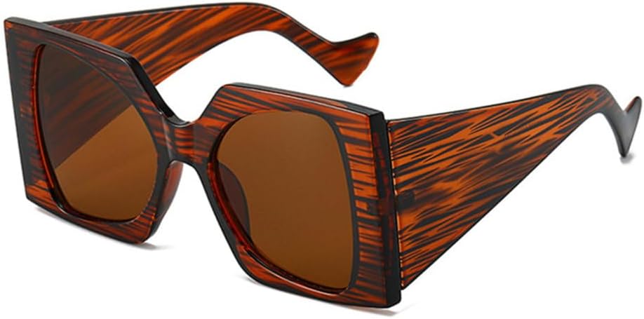 Модные солнцезащитные очки большого размера с двухцветным дизайном для женщин, ретро-градиентные, с защитой от УФ-излучения UV400; модные солнцезащитные очки для мужчин с леопардовым принтом TYUVIVO, Tea Striped Tea
Модные солнцезащитные очки большого размера с двухцветным дизайном для женщин, ретро-градиентные, с защитой от УФ-излучения UV400; модные солнцезащитные очки для мужчин с леопардовым принтом TYUVIVO, Tea Striped Tea