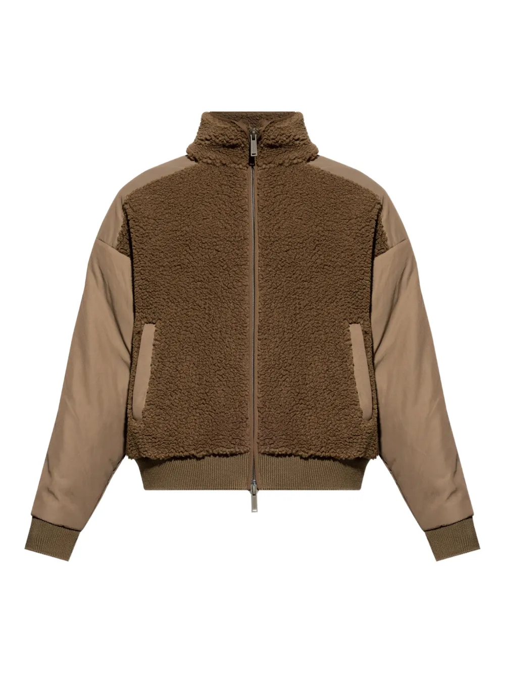 Бомбер со вставками DSQUARED2, коричневый 
Бомбер со вставками DSQUARED2, коричневый