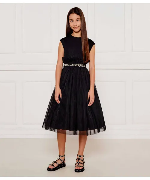 Платье Karl Lagerfeld Kids, черный
Платье Karl Lagerfeld Kids, черный
