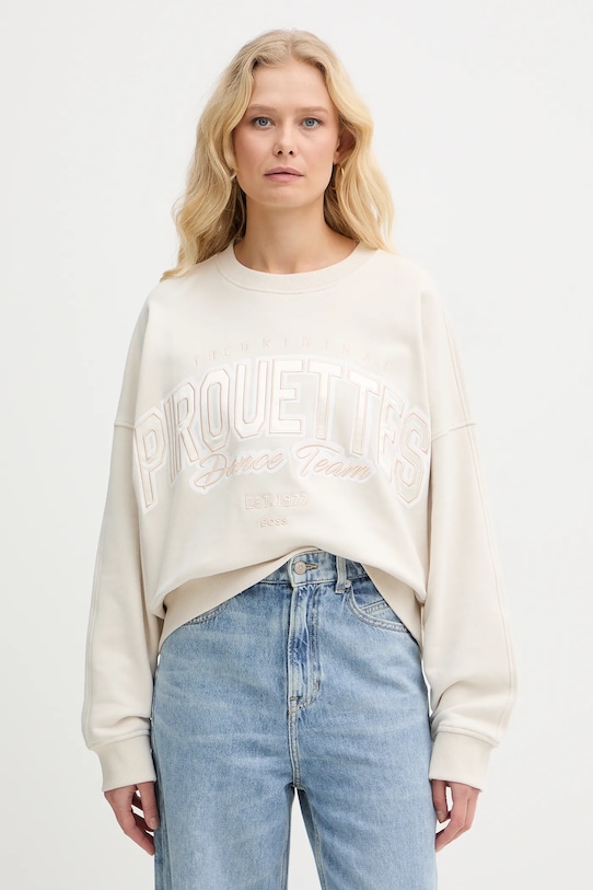 Хлопковая толстовка c ever 1 BOSS Orange, бежевый
Хлопковая толстовка c ever 1 BOSS Orange, бежевый