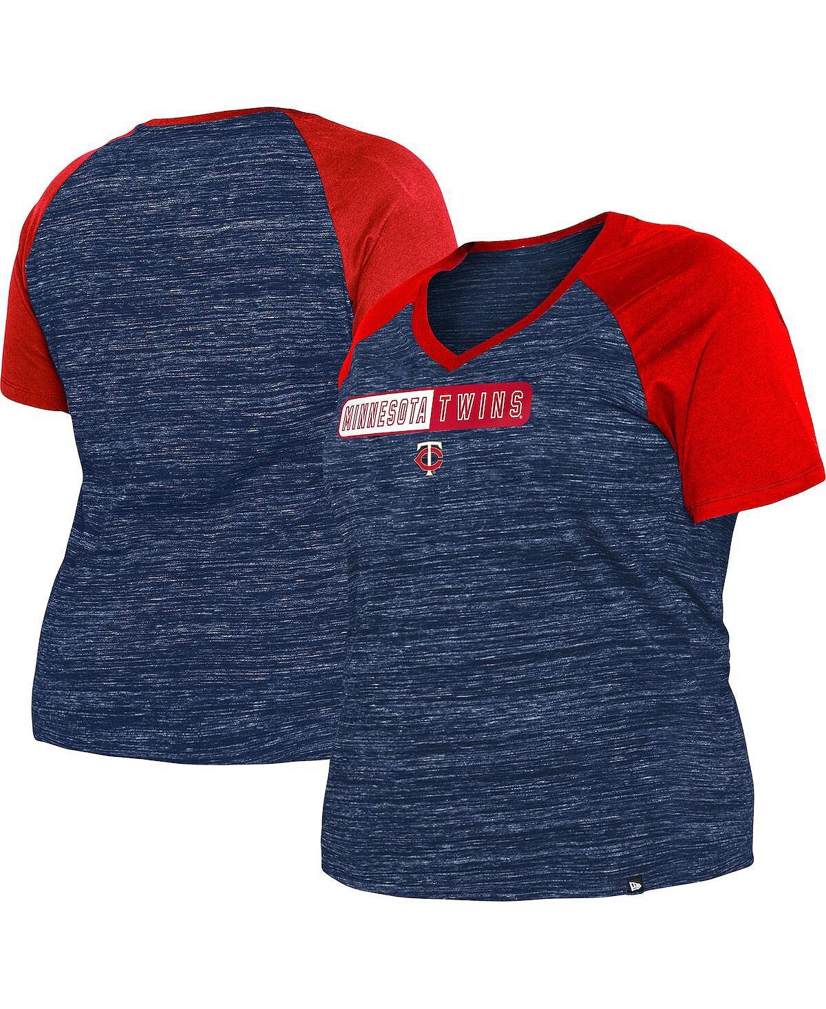 Женская темно-синяя футболка размера плюс Minnesota Twins Space Dye реглан с v-образным вырезом New Era, темно-синий
Женская темно-синяя футболка размера плюс Minnesota Twins Space Dye реглан с v-образным вырезом New Era, темно-синий