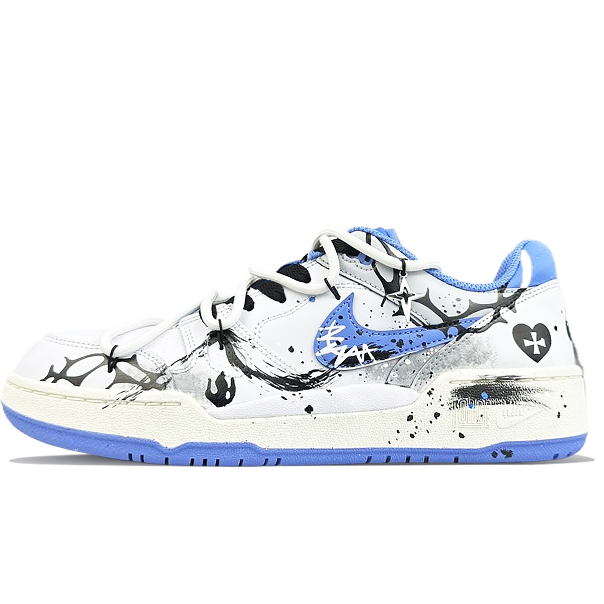 Кроссовки Nike Full Force Skateboarding Shoes Men Low-top Blue, белый/синий
Кроссовки Nike Full Force Skateboarding Shoes Men Low-top Blue, белый/синий