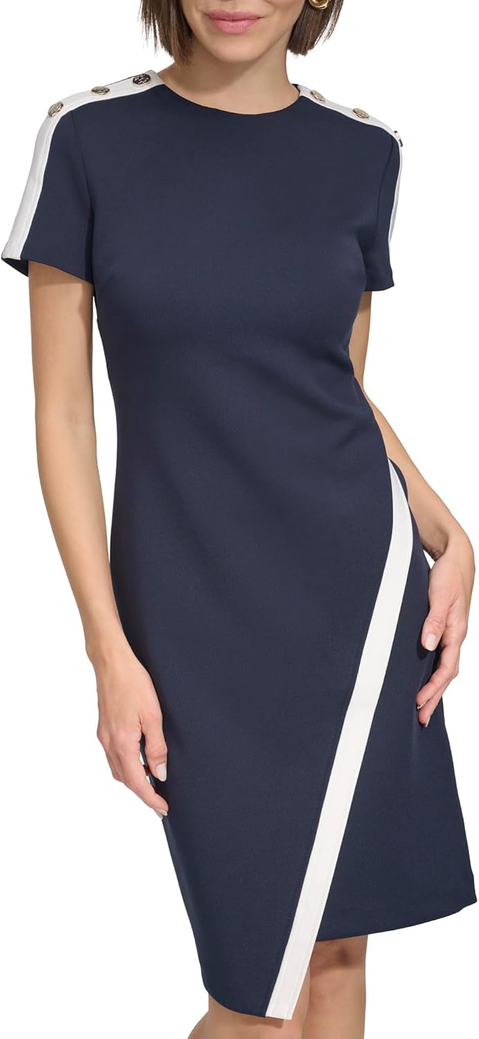 Женское асимметричное мини-платье с короткими рукавами на пуговицах от Tommy Hilfiger, Sky Captain/Ivory
Женское асимметричное мини-платье с короткими рукавами на пуговицах от Tommy Hilfiger, Sky Captain/Ivory