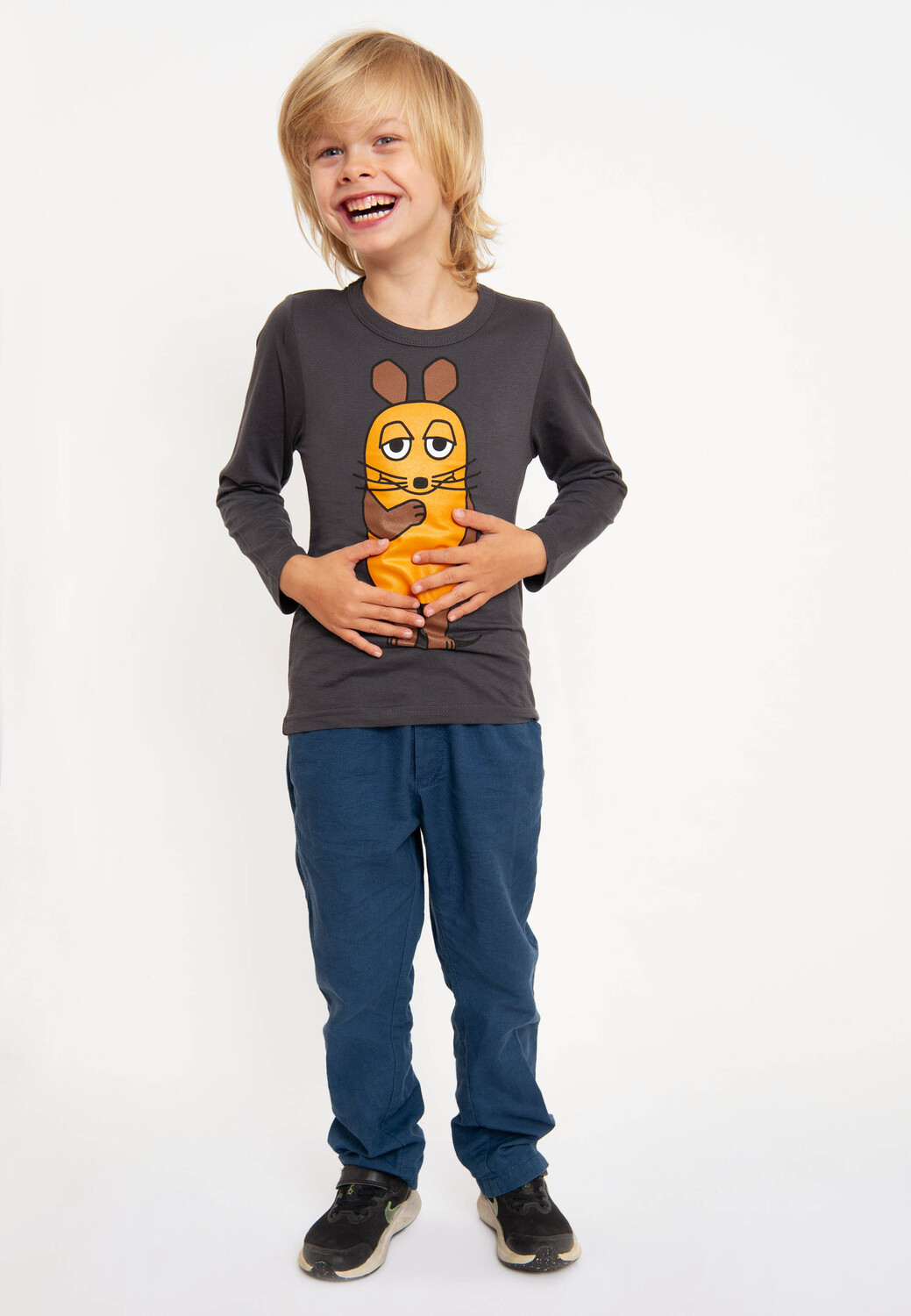 Лонгслив Logoshirt Langarmshirt Die Sendung mit der Maus Die Maus, цвет grau blau
Лонгслив Logoshirt Langarmshirt Die Sendung mit der Maus Die Maus, цвет grau blau