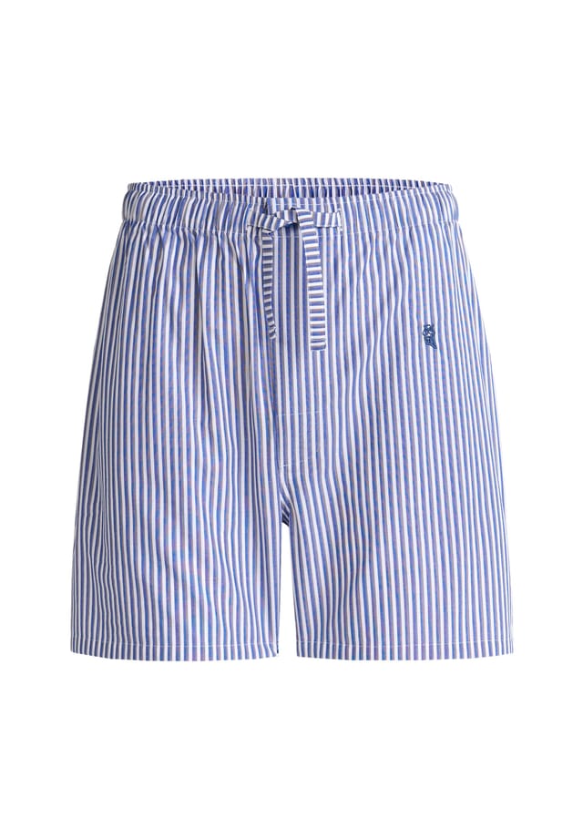 Короткие пижамные штаны из полосатого хлопкового поплина El Búho Nocturno, мультиколор
Короткие пижамные штаны из полосатого хлопкового поплина El Búho Nocturno, мультиколор