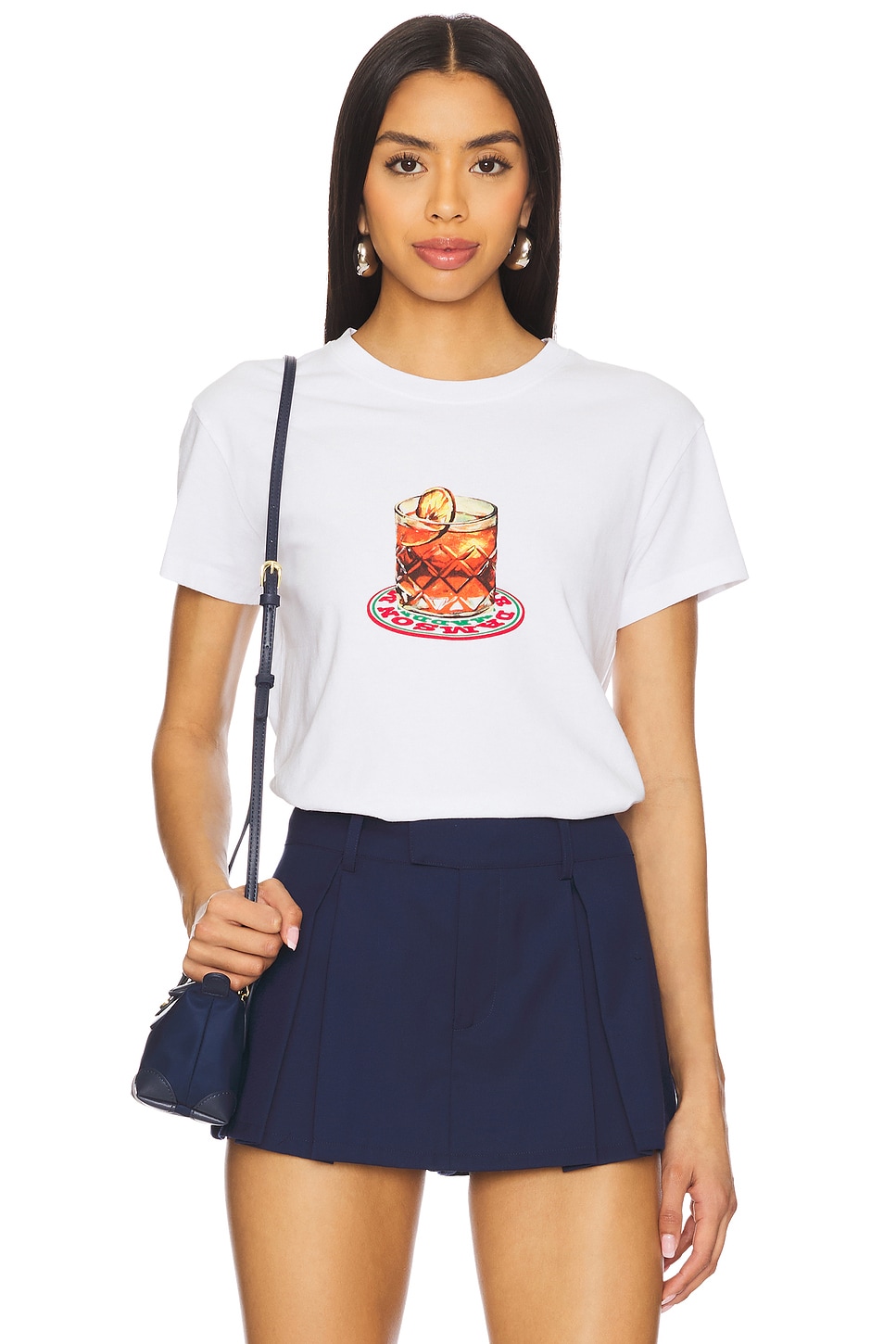 Футболка уменьшенного размера Negroni от Damson Madder, white 
Футболка уменьшенного размера Negroni от Damson Madder, white