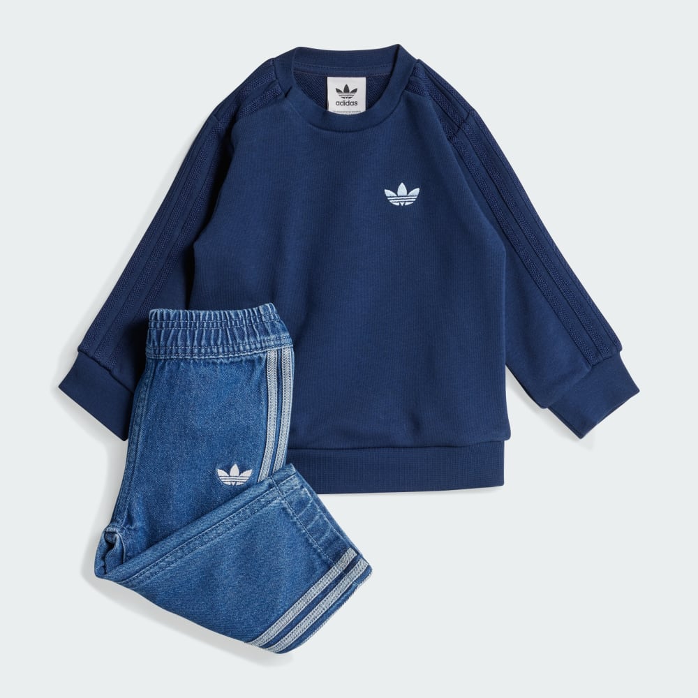 Комплект Adidas Denim Crew Set Kids, цвет Medium Blue Denim/Night Indigo
Комплект Adidas Denim Crew Set Kids, цвет Medium Blue Denim/Night Indigo