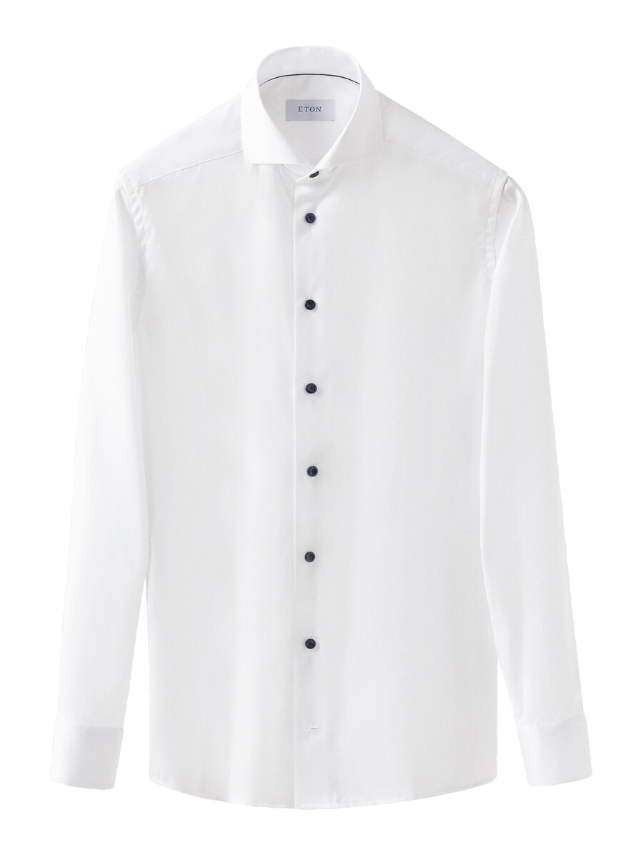 Приталенная рубашка на пуговицах ETON, белый 
Приталенная рубашка на пуговицах ETON, белый