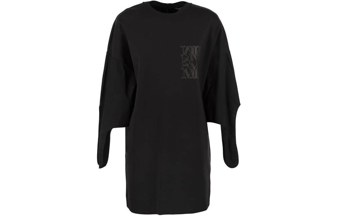 Футболка с принтом логотипа MaxMara, черная
Футболка с принтом логотипа MaxMara, черная