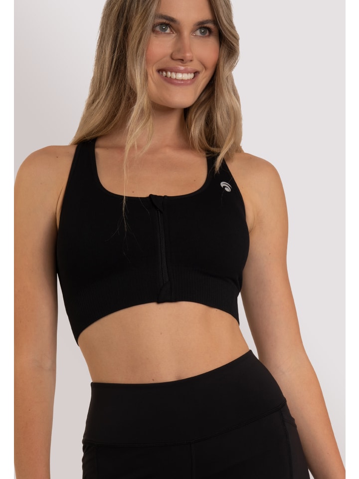 Спортивный бюстгальтер OCEANSAPART, черный
Спортивный бюстгальтер OCEANSAPART, черный