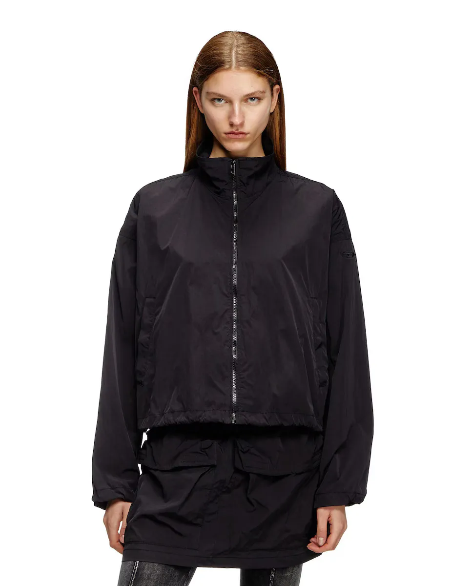 Женское пальто с высоким воротником и застежкой-молнией Diesel, черный
Женское пальто с высоким воротником и застежкой-молнией Diesel, черный