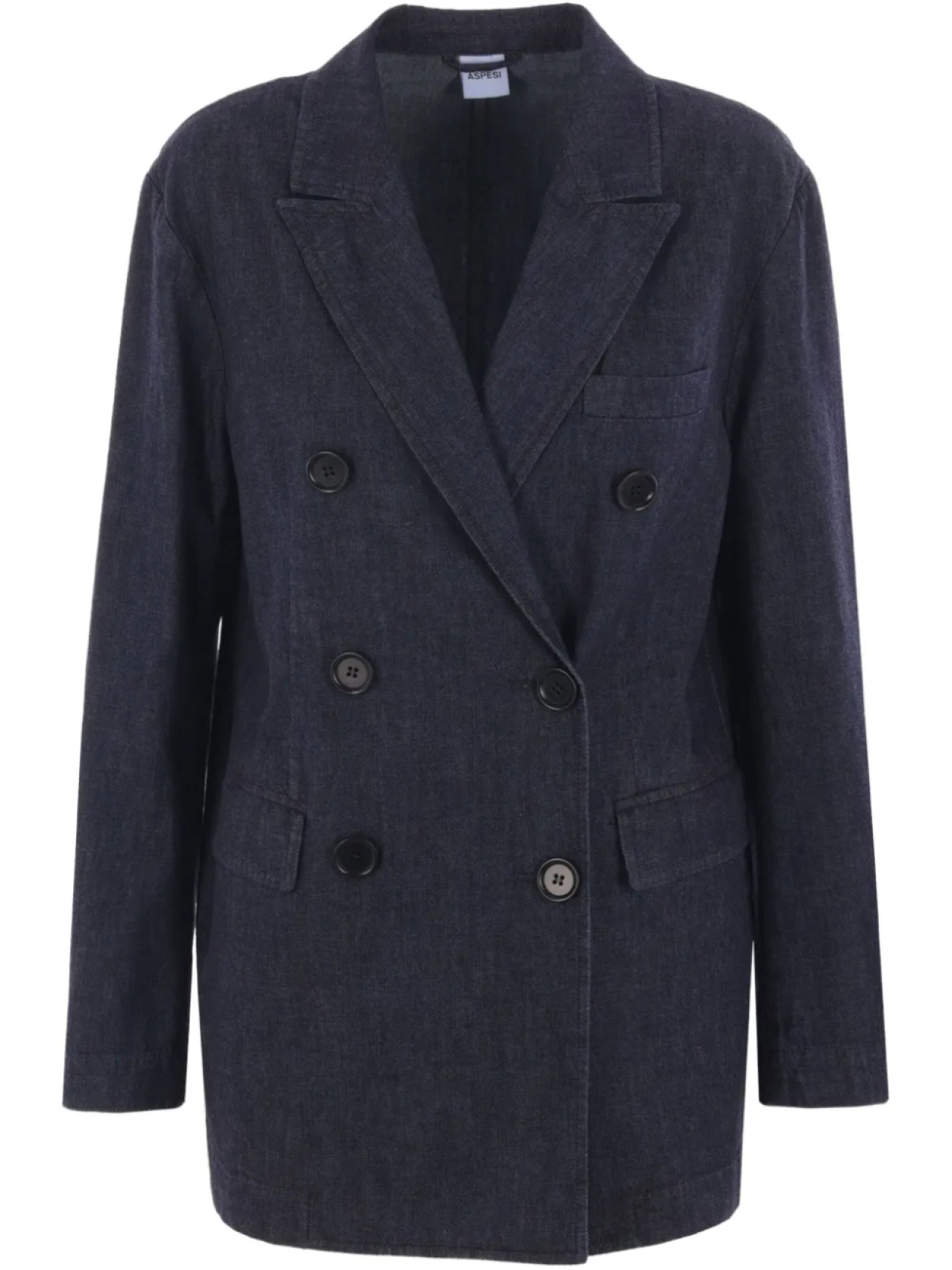 Двубортный джинсовый пиджак ASPESI, синий
Двубортный джинсовый пиджак ASPESI, синий