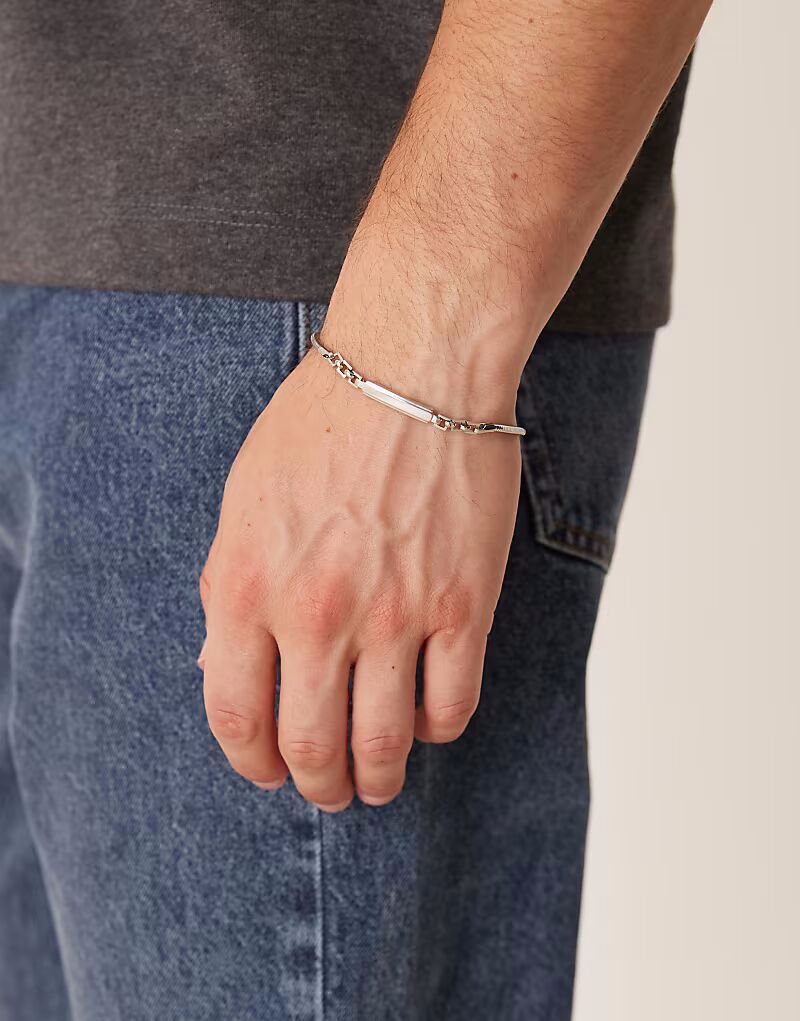 Водонепроницаемый браслет-цепочка из нержавеющей стали Festival, серебряный Asos Design
Водонепроницаемый браслет-цепочка из нержавеющей стали Festival, серебряный Asos Design