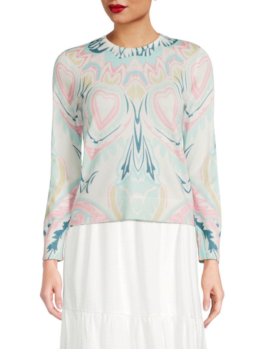 Свитер с длинными рукавами и принтом в виде сердца YAL New York, белый
Свитер с длинными рукавами и принтом в виде сердца YAL New York, белый