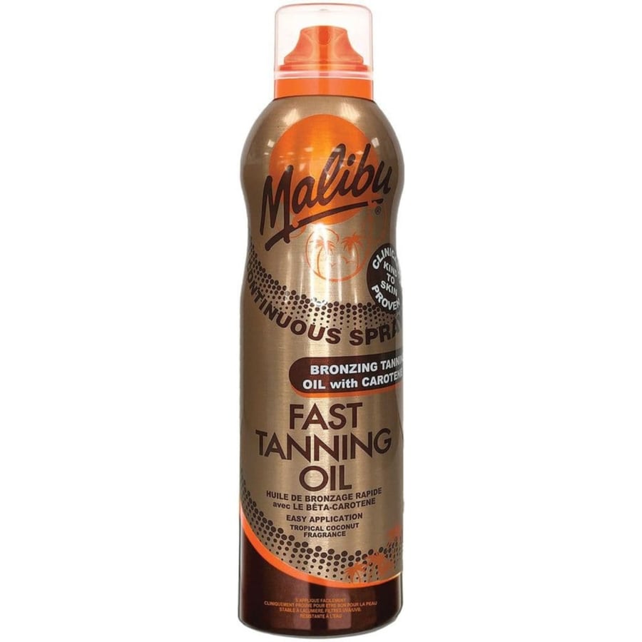 Масло-спрей для быстрого загара Malibu Continuous Fast Tanning Oil Spray 175 мл
Масло-спрей для быстрого загара Malibu Continuous Fast Tanning Oil Spray 175 мл