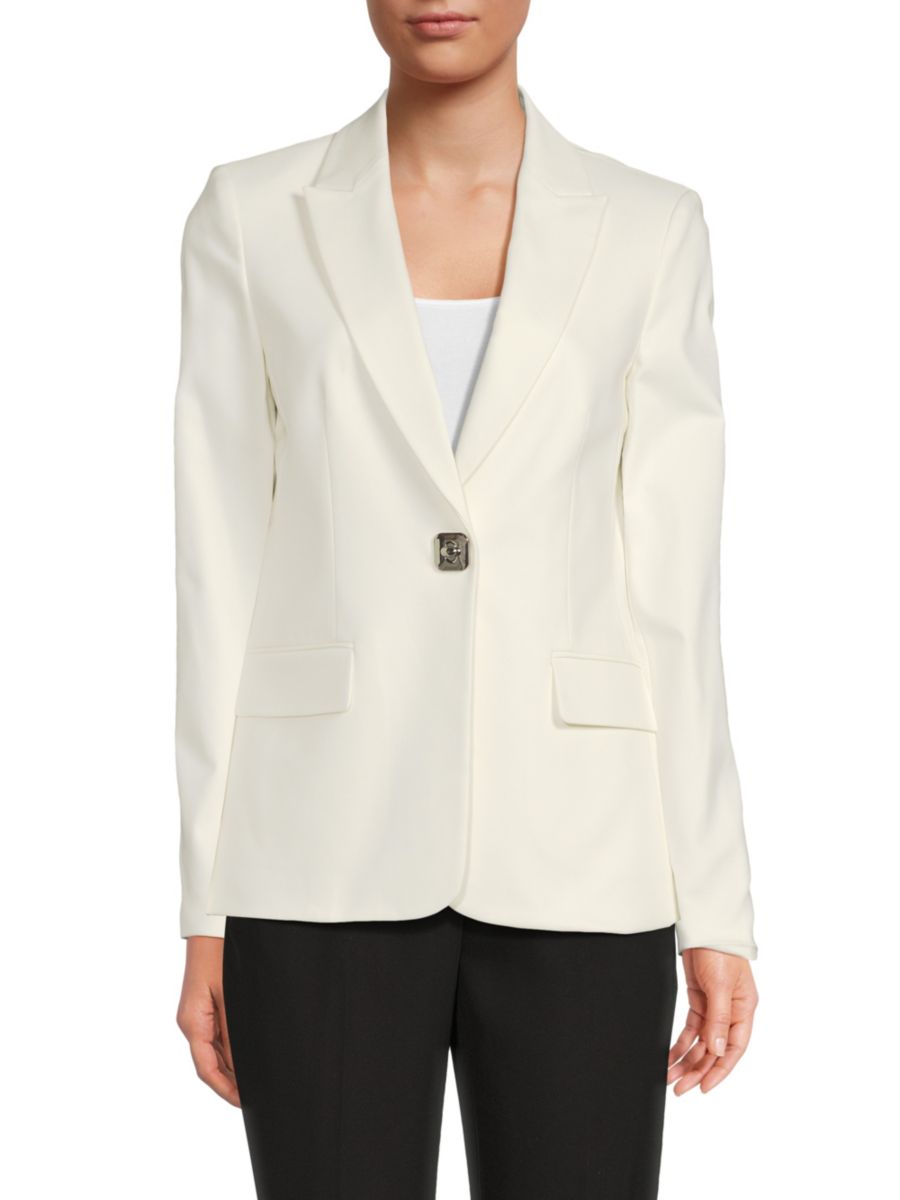 Готовый блейзер на одной пуговице Calvin Klein, кремовый
Готовый блейзер на одной пуговице Calvin Klein, кремовый