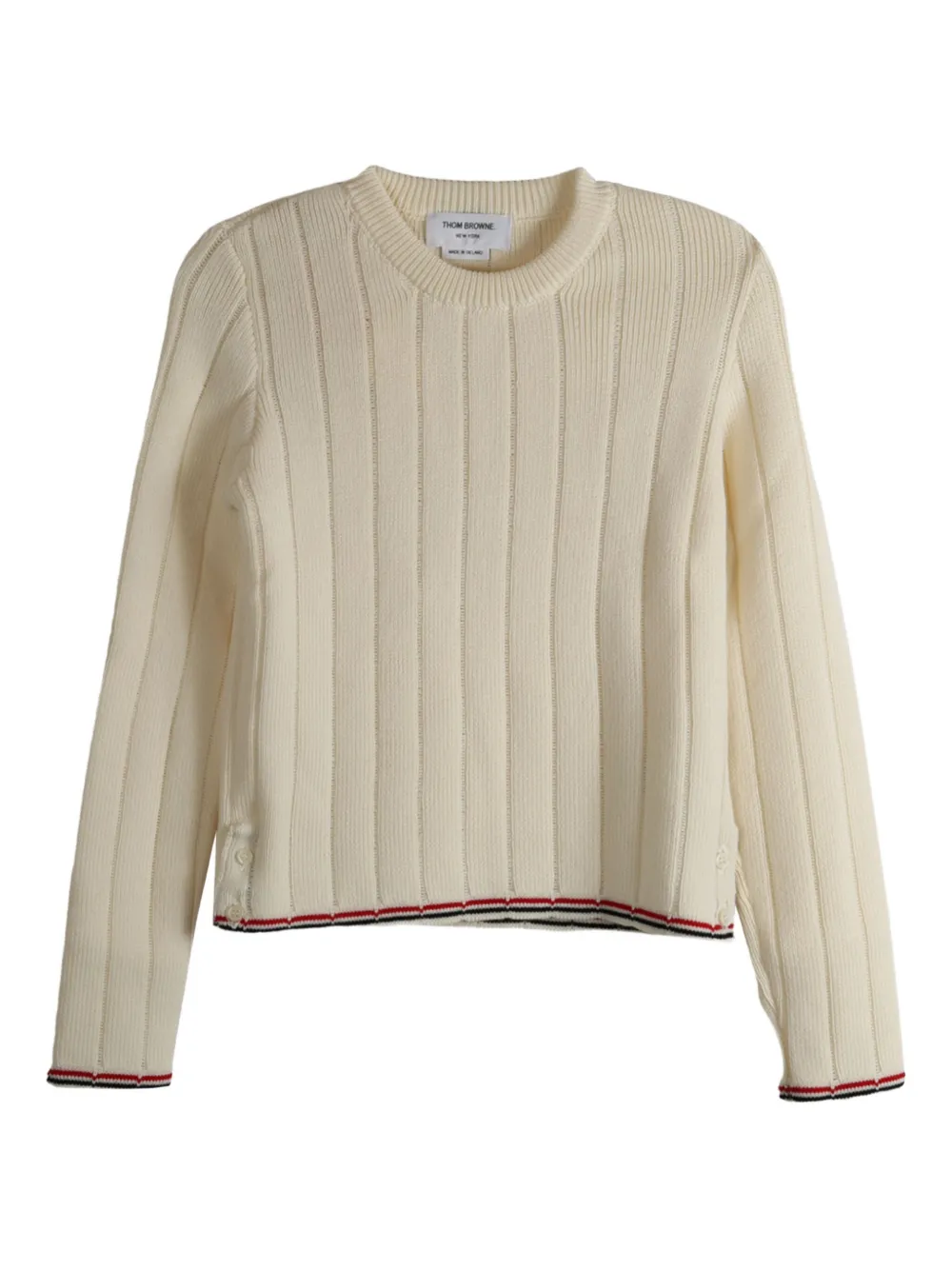 Свитер с длинными рукавами THOM BROWNE, белый
Свитер с длинными рукавами THOM BROWNE, белый