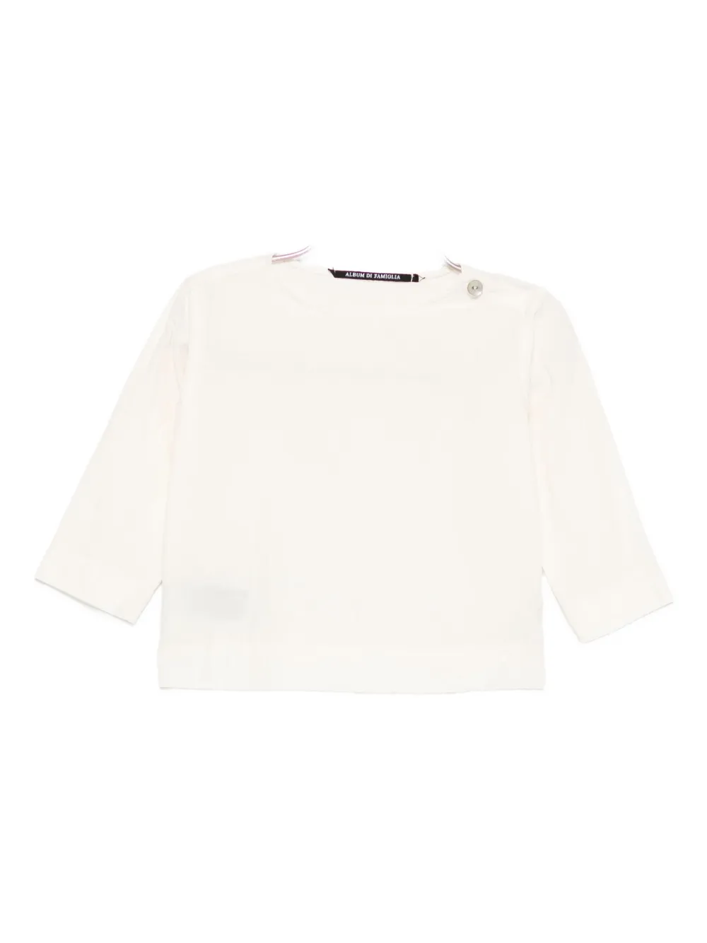 Футболка с круглым вырезом Album Di Famiglia Kids, белый 
Футболка с круглым вырезом Album Di Famiglia Kids, белый