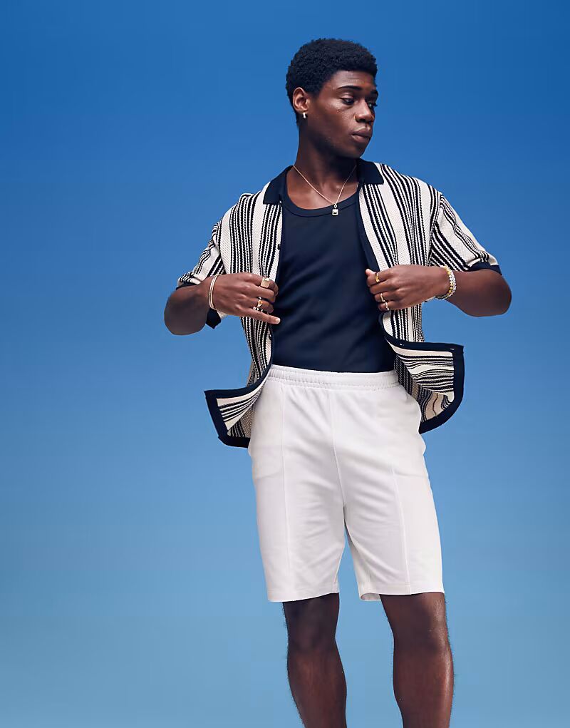 Узкие шорты из пике ASOS DESIGN в кремово-белом цвете
Узкие шорты из пике ASOS DESIGN в кремово-белом цвете