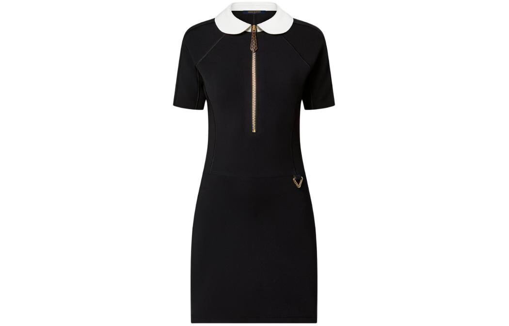 Платье женское Louis Vuitton с белым воротником, черный
Платье женское Louis Vuitton с белым воротником, черный