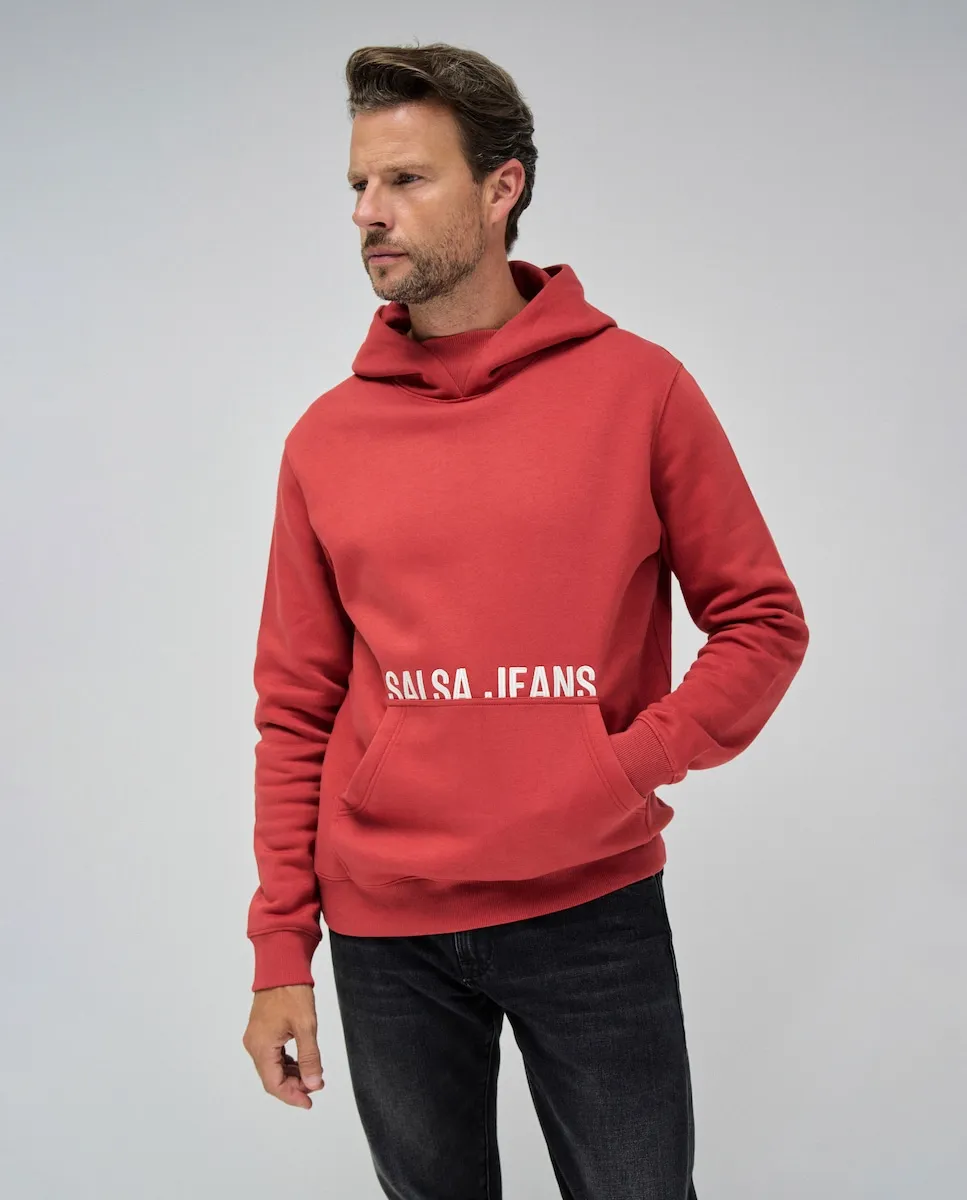 Мужская толстовка с капюшоном и логотипом Salsa Jeans, красный
Мужская толстовка с капюшоном и логотипом Salsa Jeans, красный