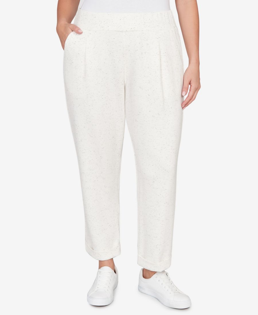 Тяжелые трикотажные брюки больших размеров с манжетами до щиколотки Ruby Rd, Ivory Multi
Тяжелые трикотажные брюки больших размеров с манжетами до щиколотки Ruby Rd, Ivory Multi