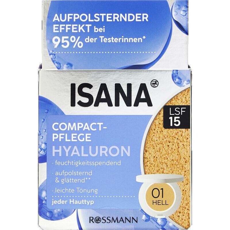 Hyaluron Compact Care 01 Light ISANA, 15 g
Hyaluron Compact Care 01 Light ISANA, 15 g