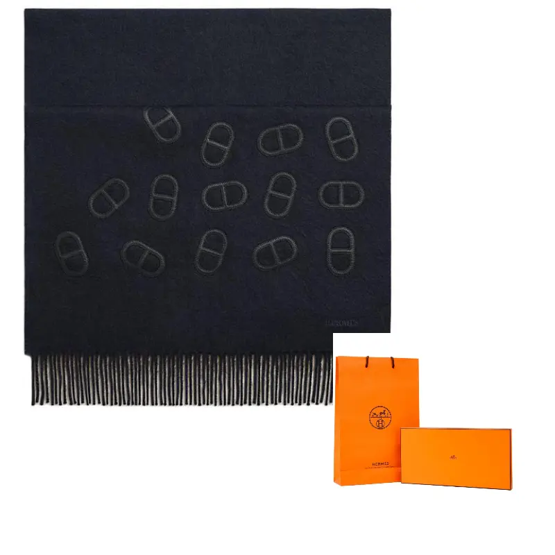 HERMES Кашемировый вязаный шарф унисекс Океан, Ocean
HERMES Кашемировый вязаный шарф унисекс Океан, Ocean