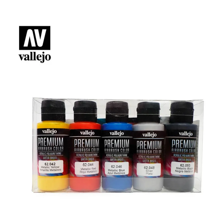 Премиум-набор красок для аэрографа — цвета металлик, Airbrush Paint Sets (Vallejo)
Премиум-набор красок для аэрографа — цвета металлик, Airbrush Paint Sets (Vallejo)