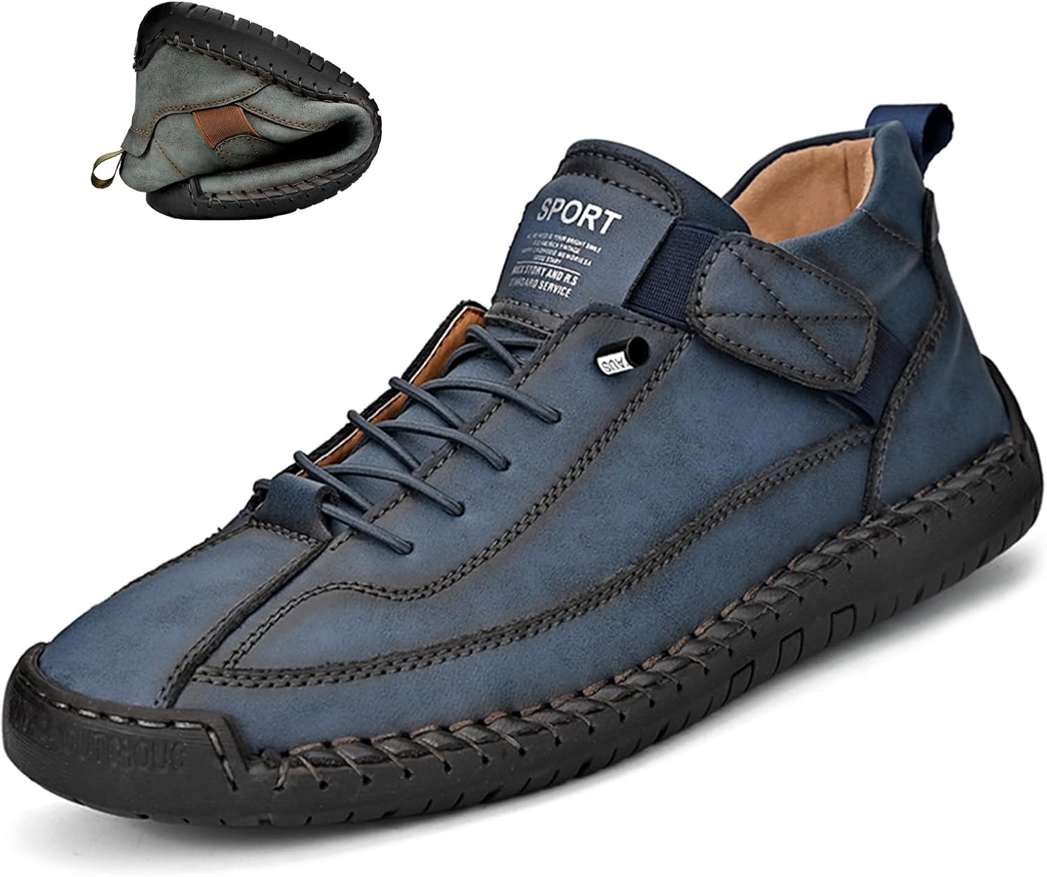 Мужские кожаные ботинки Optigard Chukka на щиколотку, ручная работа, Beck Shoes, высокие повседневные, водонепроницаемые, из натуральной кожи, без шнурков, легкие, противоскользящие, для активного отдыха, походов, кемпинга и вождения, синий
Мужские кожаные ботинки Optigard Chukka на щиколотку, ручная работа, Beck Shoes, высокие повседневные, водонепроницаемые, из натуральной кожи, без шнурков, легкие, противоскользящие, для активного отдыха, походов, кемпинга и вождения, синий