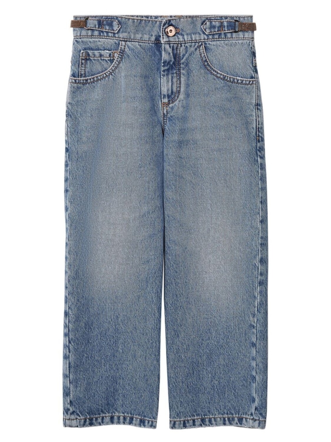 Brunello Cucinelli Kids прямые джинсы средней посадки, синий
Brunello Cucinelli Kids прямые джинсы средней посадки, синий