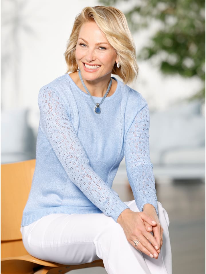 Ажурный свитер ледяного голубого цвета WITT WEIDEN
Ажурный свитер ледяного голубого цвета WITT WEIDEN