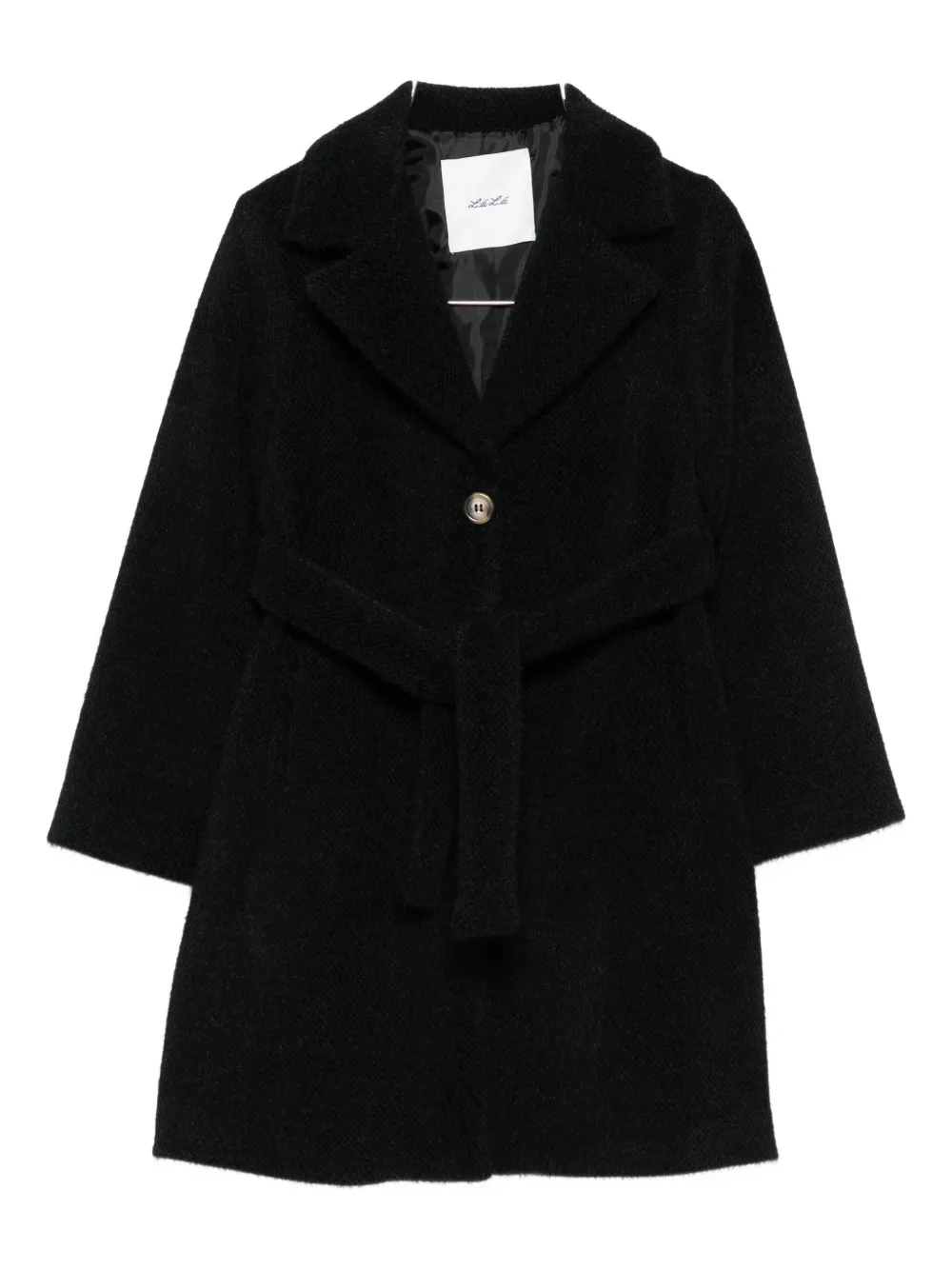 Шерстяное пальто с поясом Miss Grant Kids, черный
Шерстяное пальто с поясом Miss Grant Kids, черный