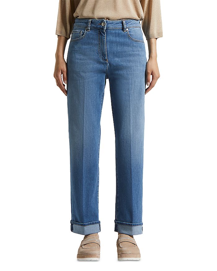 Джинсовые брюки средней посадки в цвете Space Blue Peserico, Джинсовые брюки средней посадки в цвете «Космический синий» Peserico
Джинсовые брюки средней посадки в цвете Space Blue Peserico, Джинсовые брюки средней посадки в цвете «Космический синий» Peserico