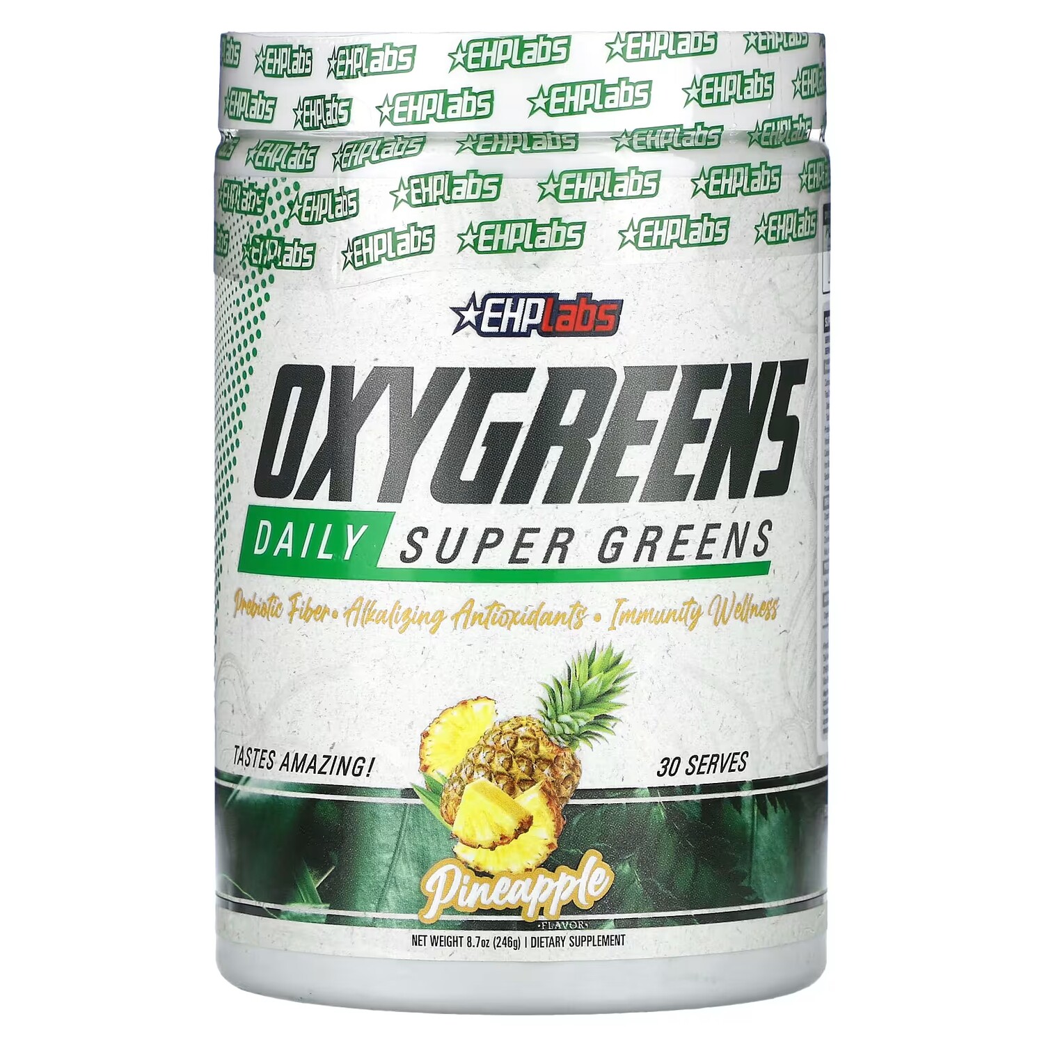 Добавка EHPlabs OxyGreens Daily Super Greens со вкусом ананаса, 246 г
Добавка EHPlabs OxyGreens Daily Super Greens со вкусом ананаса, 246 г