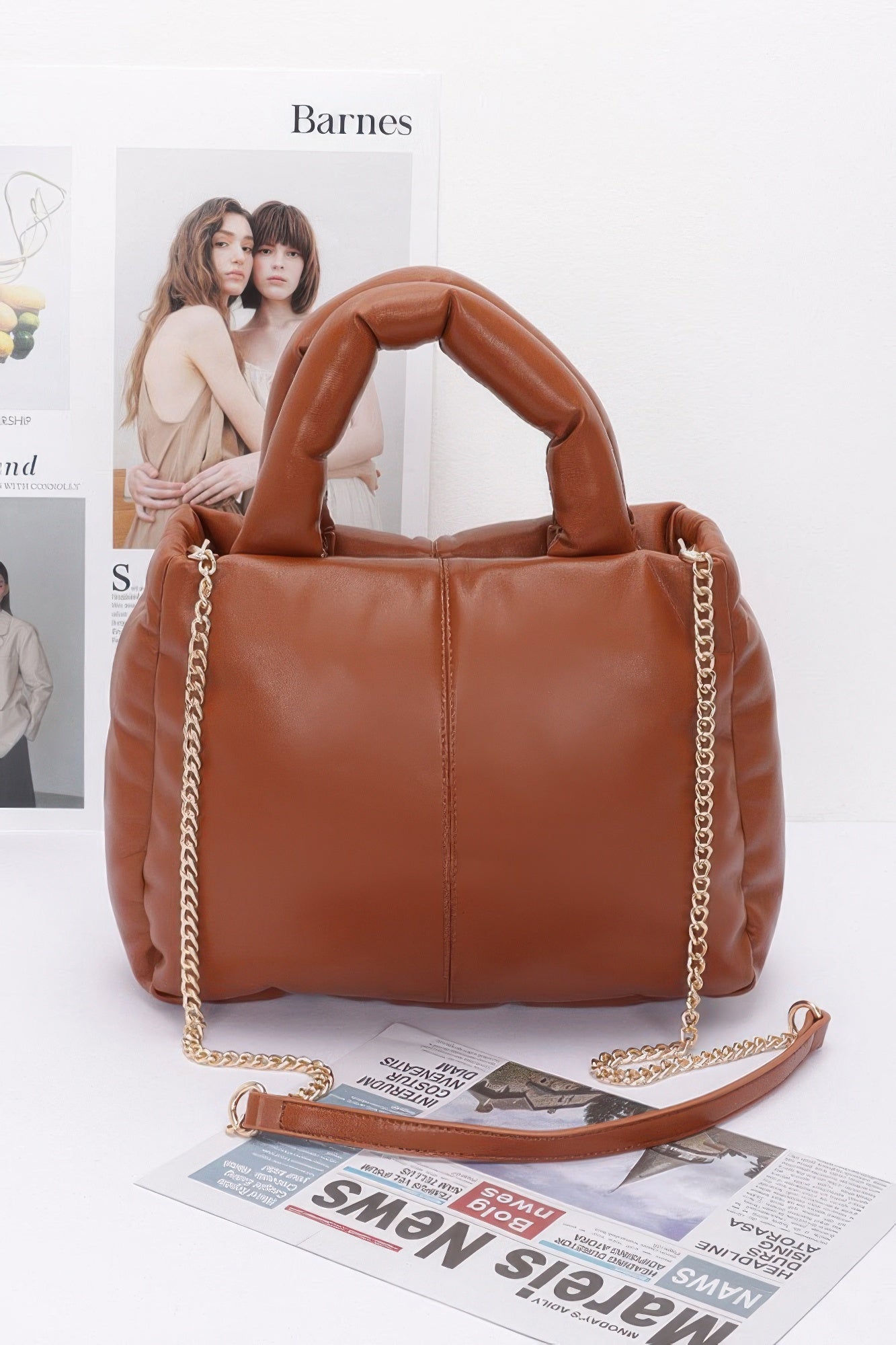 Искусственная кожаная сумка-тоут с мягкой подкладкой FASHNZFAB, коричневый
Искусственная кожаная сумка-тоут с мягкой подкладкой FASHNZFAB, коричневый