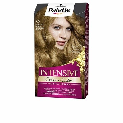 Schwarzkopf Intense Color Cream 7.5 Карамельно-золотой блондин, Palette
Schwarzkopf Intense Color Cream 7.5 Карамельно-золотой блондин, Palette
