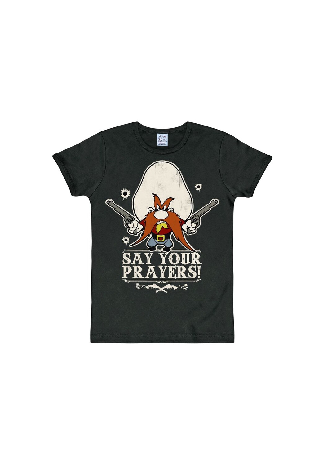 Футболка приталенного кроя Yosemite Sam — Say Your Prayers LOGOSHIRT, черный
Футболка приталенного кроя Yosemite Sam — Say Your Prayers LOGOSHIRT, черный